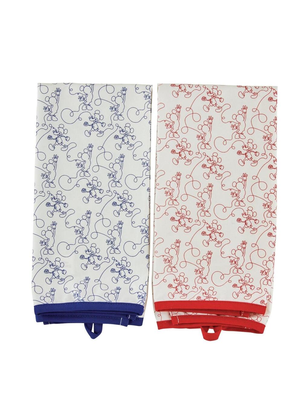 Set of 2 Disney HOME MICKEY MOUSE Cotton Tea Towels